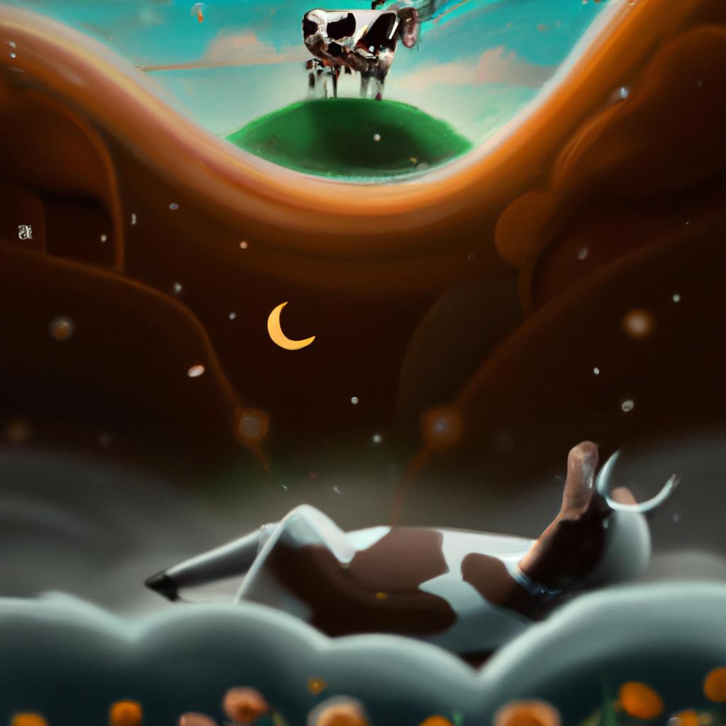 Imagem de capa do post Descubra o que Significa Sonhar com Vaca Preta! com um desenho digital