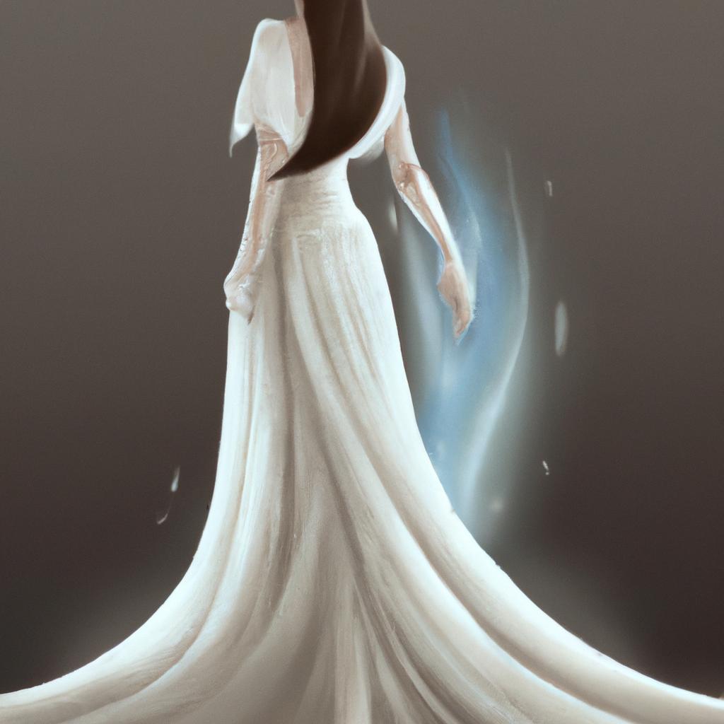 Imagem de capa do post O Que Significa Sonhar com Vestido Branco Longo? com um desenho digital