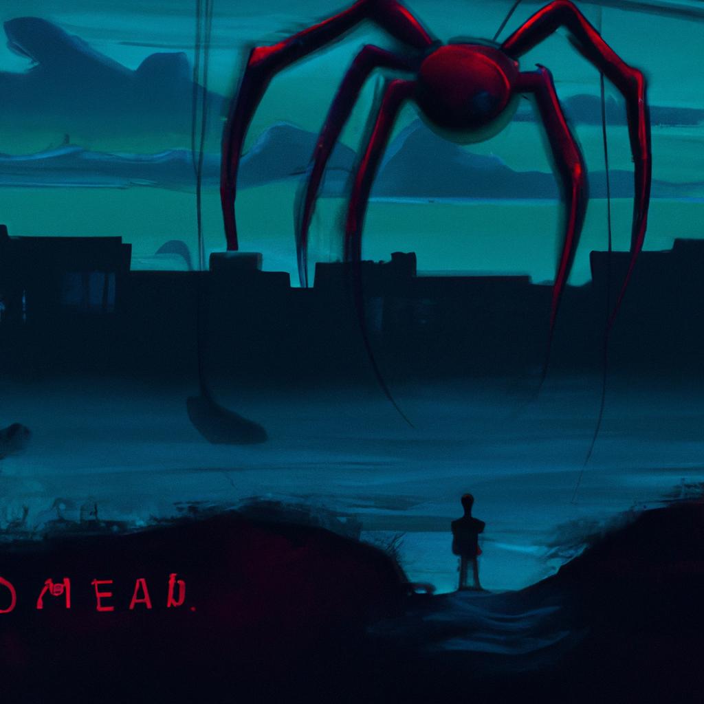 Imagem de capa do post "Descubra o Significado de Sonhar com Aranha: O Que Isso Revela?" com um desenho digital