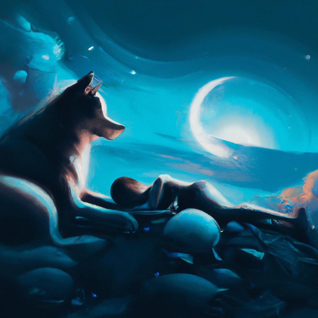 Imagem de capa do post "O Que Significa Sonhar Com Cachorro? Descubra Aqui!" com um desenho digital