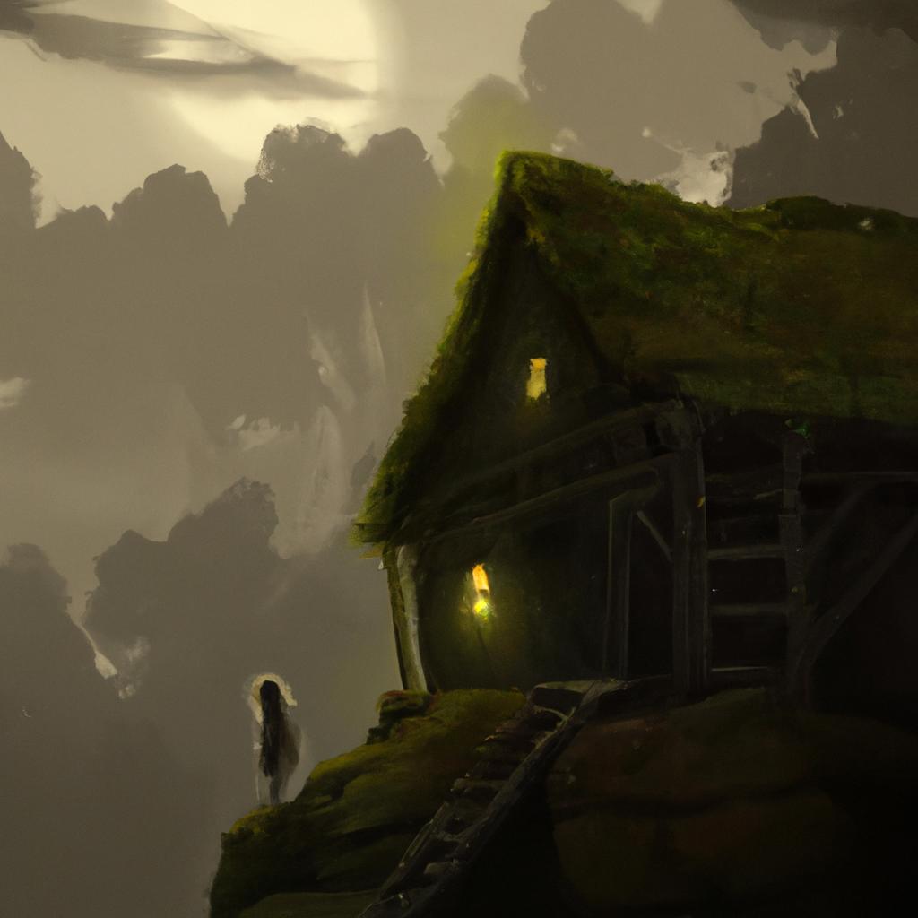 Imagem de capa do post "Descubra o Que Significa Sonhar com Casa Velha!" com um desenho digital