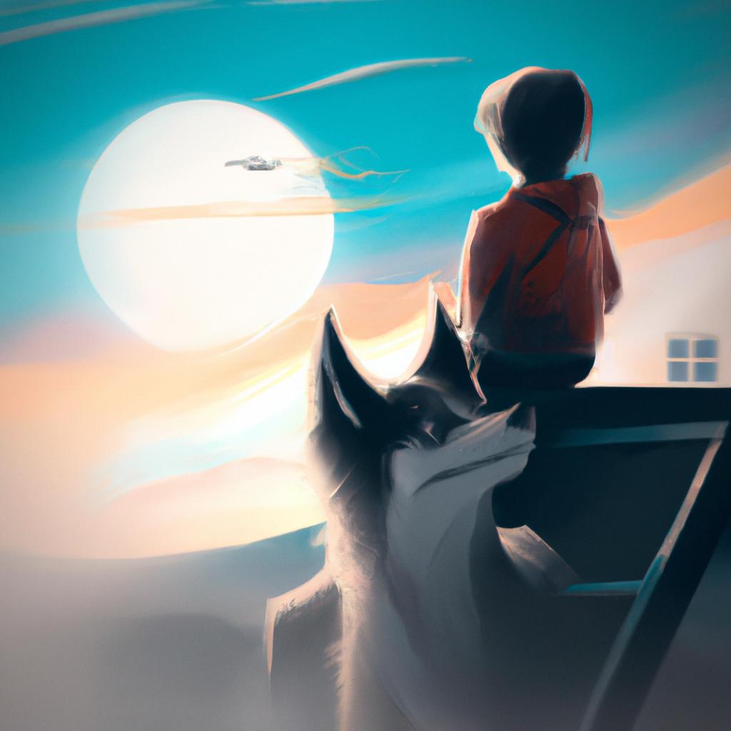 Imagem de capa do post "O Que Significa Sonhar com Cachorro? Descubra!" com um desenho digital