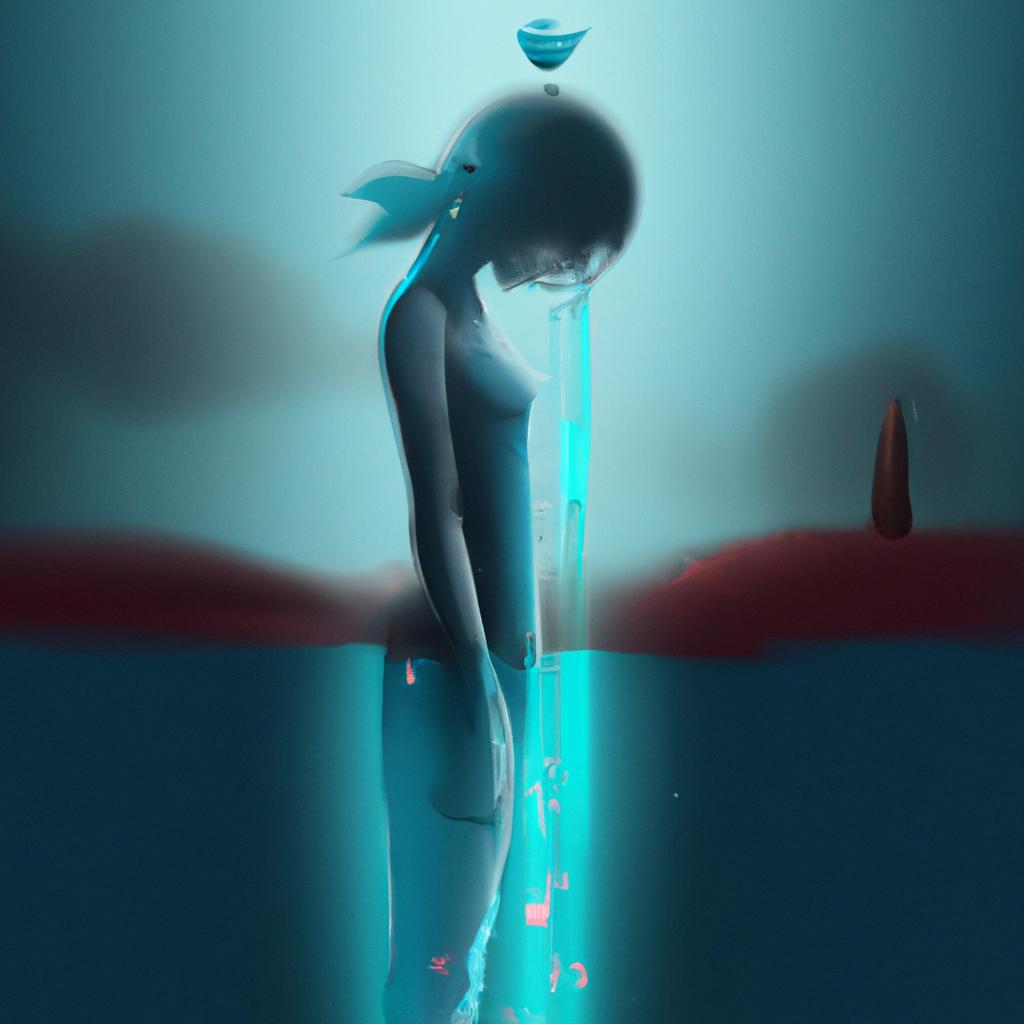 Imagem de capa do post "O Que Significa Sonhar com Água Cristalina? Descubra!" com um desenho digital