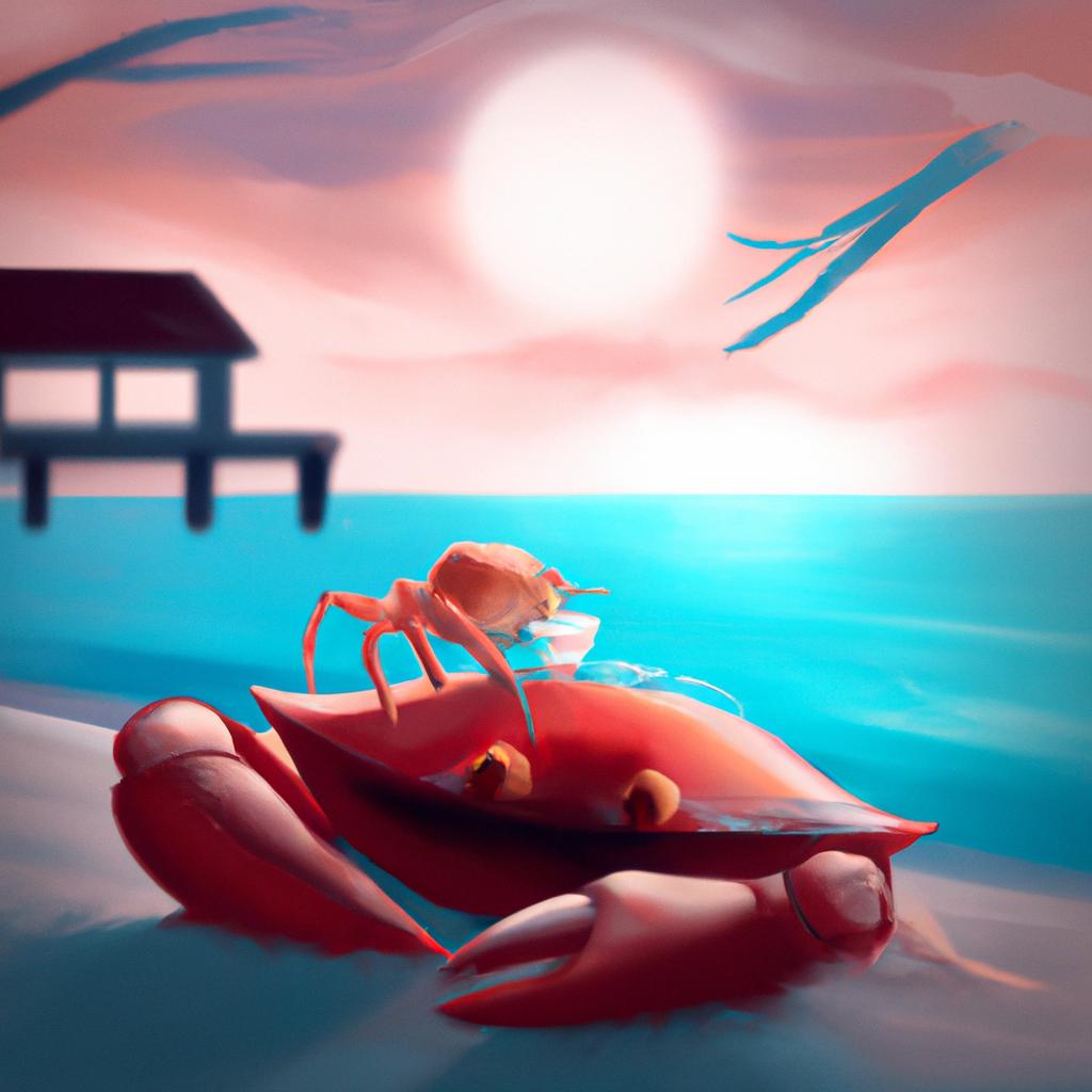 Imagem de capa do post "O Que Significa Sonhar com Caranguejo? Descubra Agora!" com um desenho digital