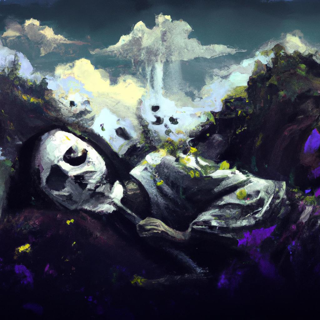 Imagem de capa do post "O Que Significa Sonhar Com Mortes? Descubra Agora!" com um desenho digital