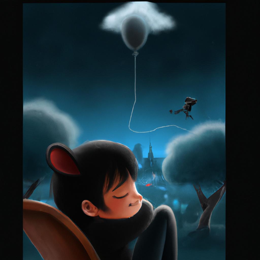 Imagem de capa do post "O Que Significa Sonhar com Rato Preto: Descubra o Seu Verdadeiro Significado!" com um desenho digital