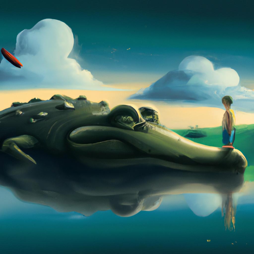 Imagem de capa do post Descubra Q.E.S.J: Qual o Significado de Sonhar com Jacaré? com um desenho digital