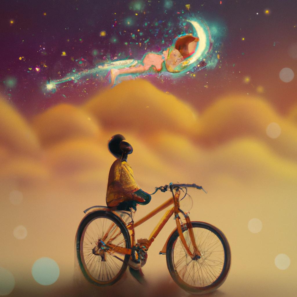 Imagem de capa do post Descubra o Que Significa Sonhar com Bicicleta! com um desenho digital