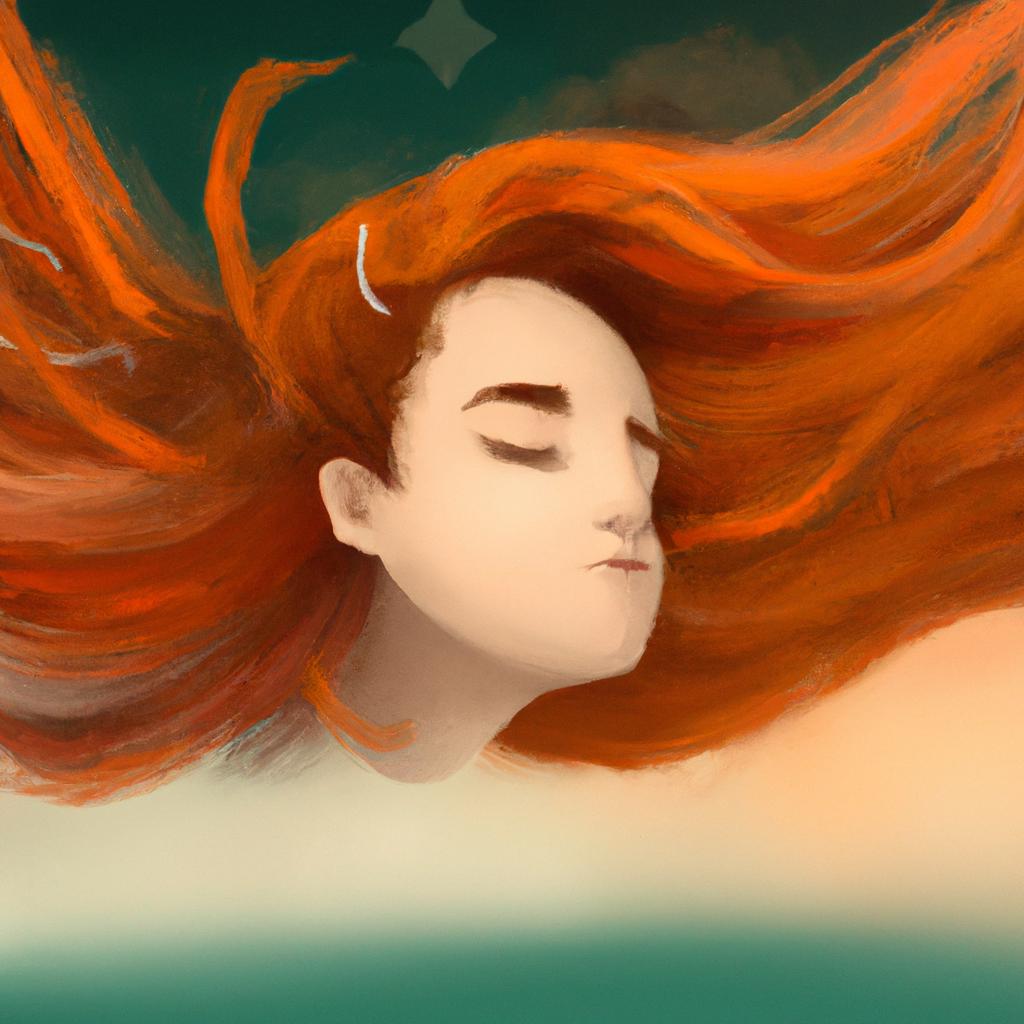 Imagem de capa do post "Descubra o Que Significa Sonhar com Cabelo Caindo!" com um desenho digital