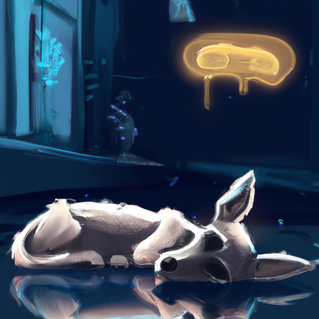 Imagem de capa do post "Descubra o Que Significa Sonhar com Cachorro Morto!" com um desenho digital