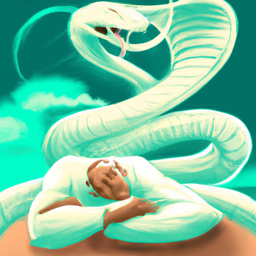 Imagem de capa do post Descubra o Significado de Sonhar com Cobra Branca! com um desenho digital