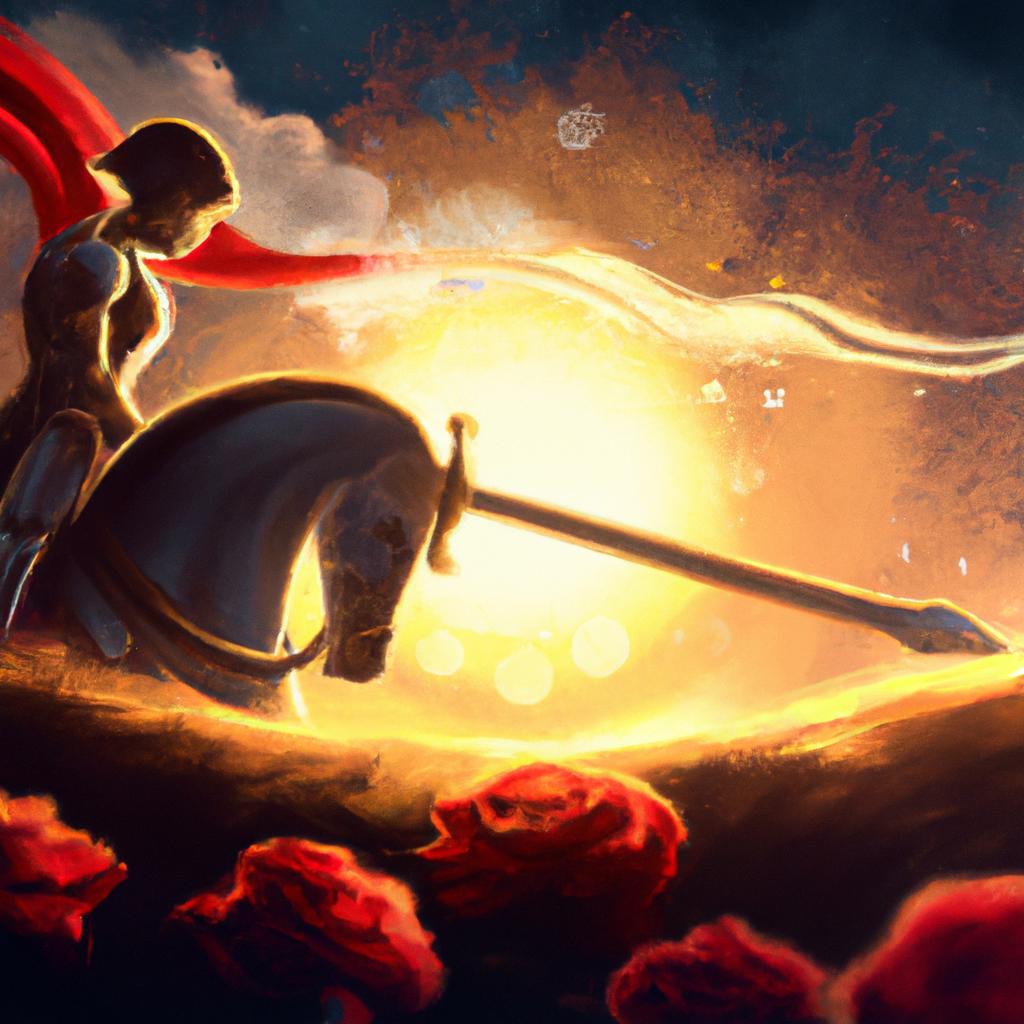 Imagem de capa do post Descubra o Significado de Sonhar com Espada de São Jorge! com um desenho digital