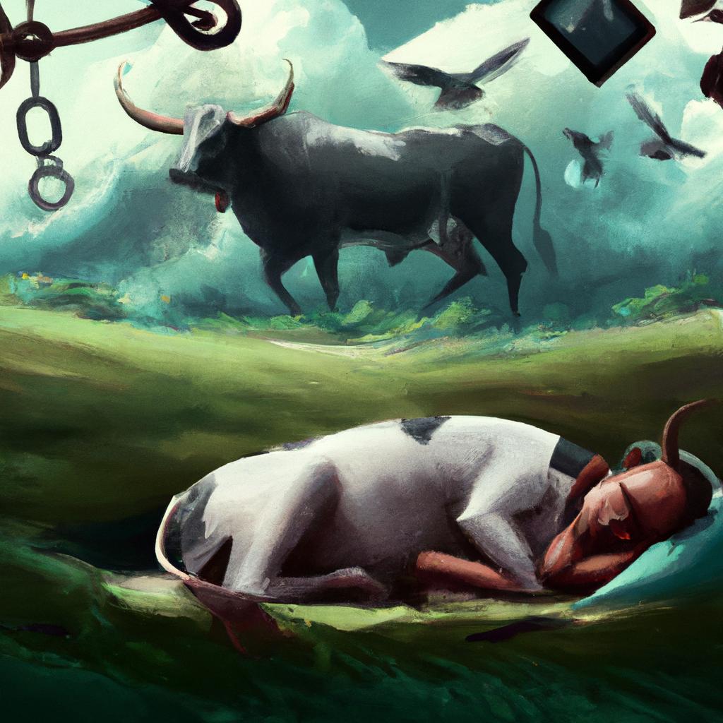 Imagem de capa do post Descubra o Significado de Sonhar com Gado! com um desenho digital