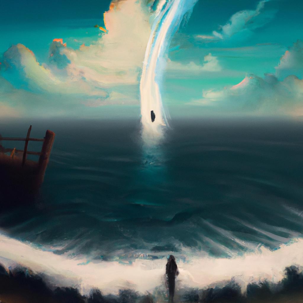 Imagem de capa do post Descubra o Que Significa Sonhar Com Mar Agitado! com um desenho digital