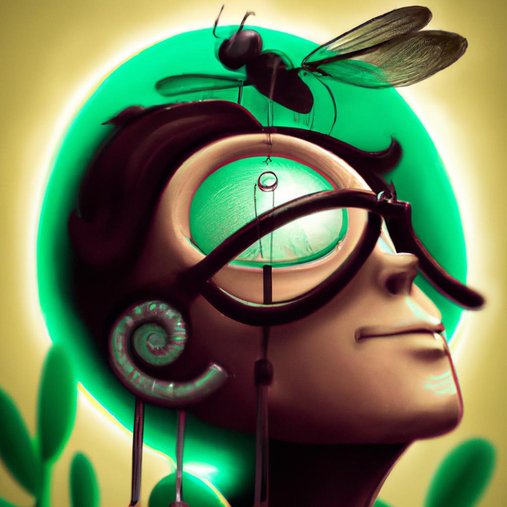 Imagem de capa do post "Descubra o Que Significa Sonhar com Mosca!" com um desenho digital