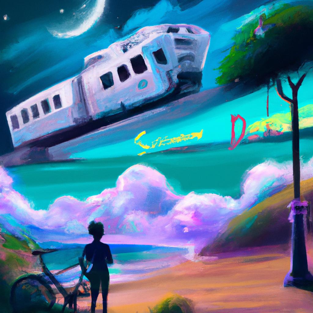 Imagem de capa do post "Qual o Significado de Sonhar com Viagem? Descubra!" com um desenho digital