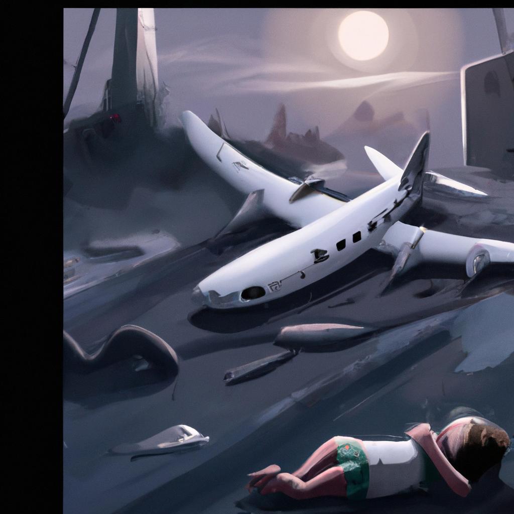Imagem de capa do post "Descubra o Que Significa Sonhar com Avião Caindo!" com um desenho digital