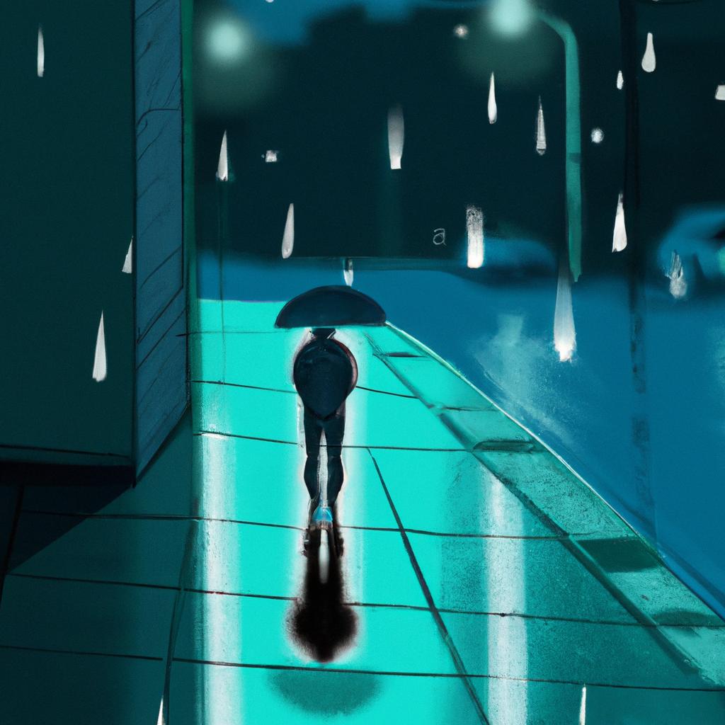 Imagem de capa do post "Descubra o Significado de Sonhar com Chuva!" com um desenho digital