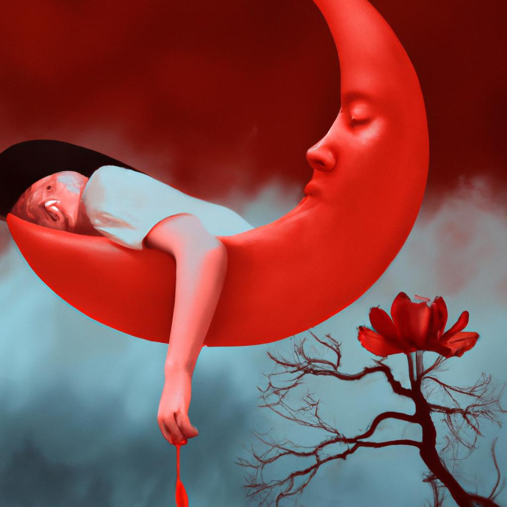 Imagem de capa do post "Q.S. de Sonhar com Menstruação: Descubra o Significado!" com um desenho digital