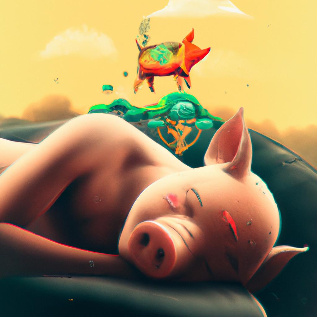 Imagem de capa do post "Porco no Sonho: Descubra o Significado Surpreendente!" com um desenho digital