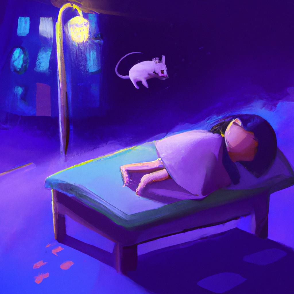 Imagem de capa do post "Descubra o Significado do Sonho com Rato: Enigma Revelado!" com um desenho digital