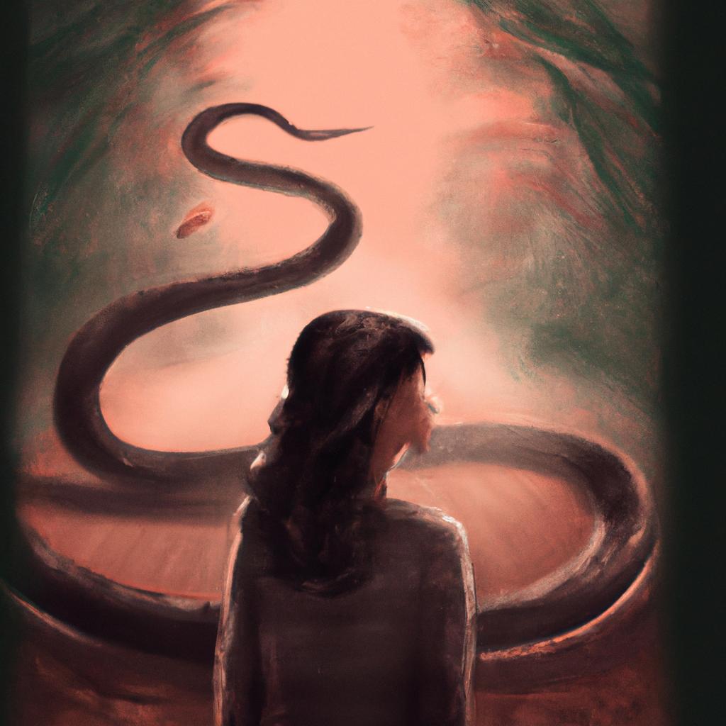 Imagem de capa do post Descubra o Que Significa Quando Sonha com Cobra! com um desenho digital