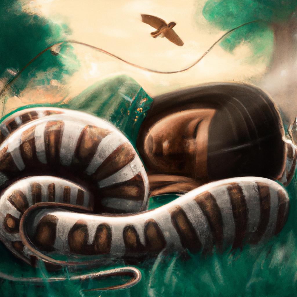 Imagem de capa do post Descubra o que Significa Quando Sonha com Cobra! com um desenho digital