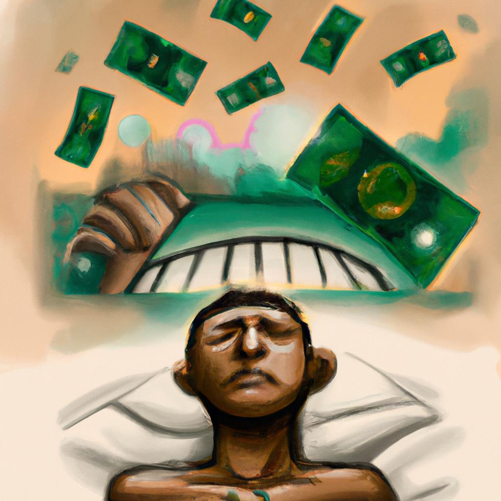 Imagem de capa do post "Sonhando com Dinheiro? Descubra o Que Significa!" com um desenho digital