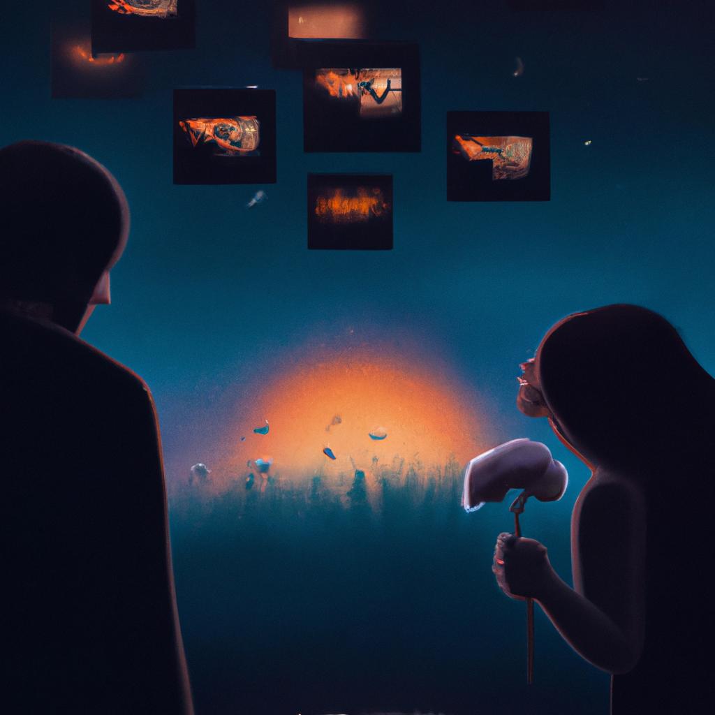 Imagem de capa do post "Quem Sonha com Quem já Morreu? Descubra o Significado dos Sonhos!" com um desenho digital
