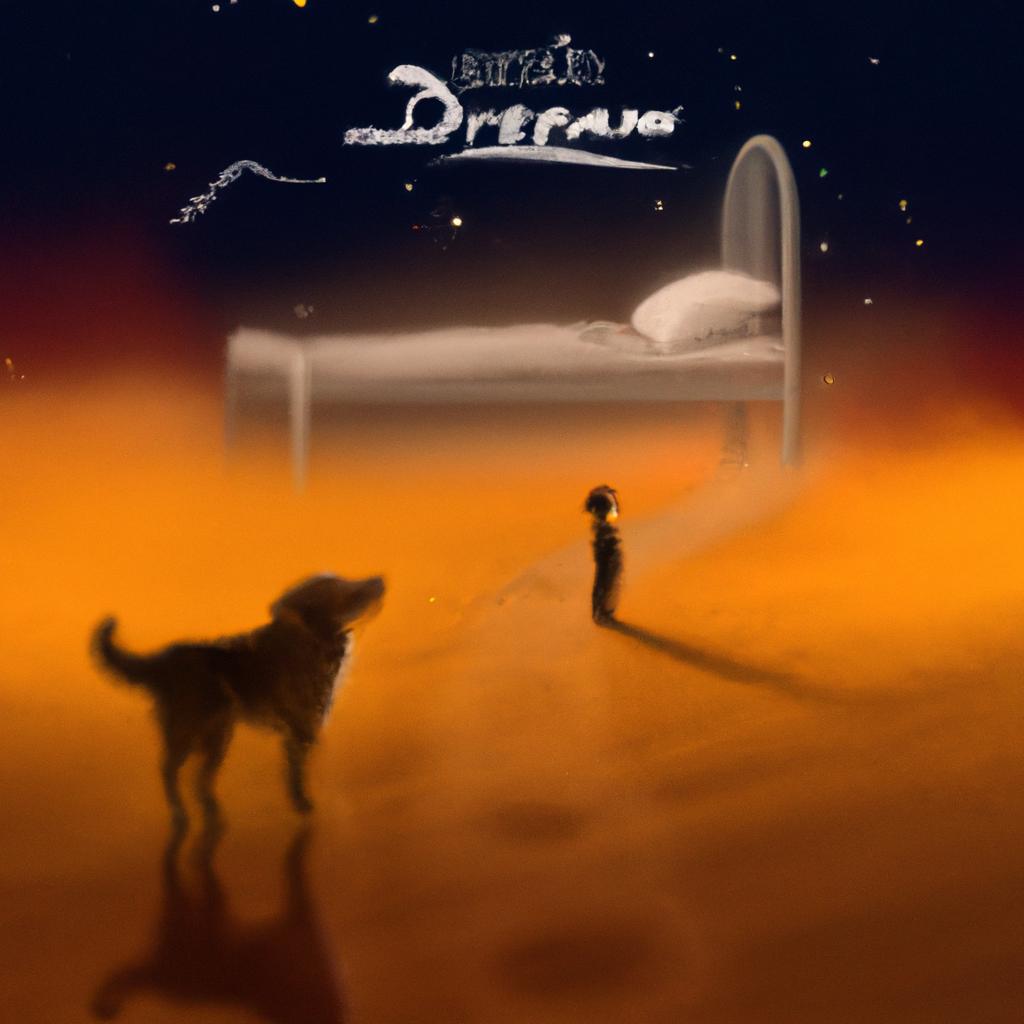 Imagem de capa do post "Descubra o Significado de Sonhar com Cachorro Mordendo!" com um desenho digital