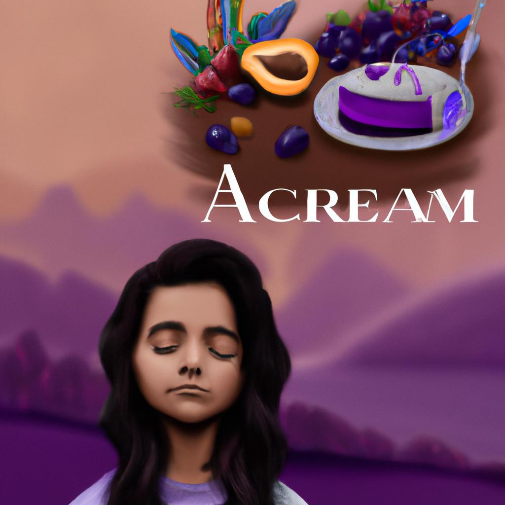 Imagem de capa do post "Descubra o Significado de Sonhar com Açaí!" com um desenho digital