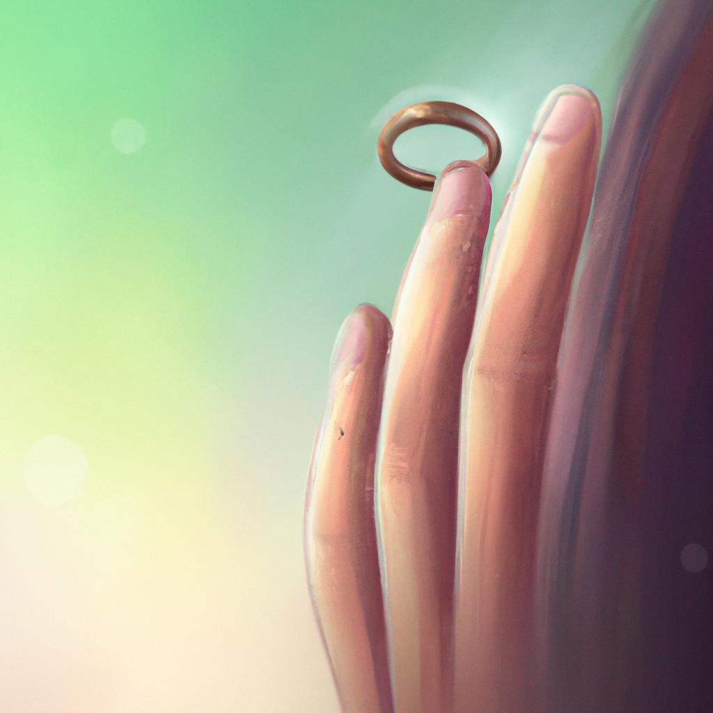 Imagem de capa do post "Descubra o Significado de Sonhar com Anel: Uma Viagem Desvendadora!" com um desenho digital