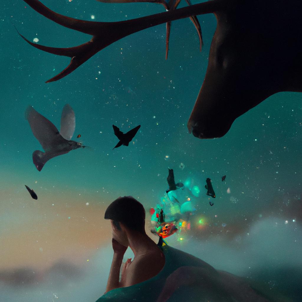 Imagem de capa do post "Significado de Sonhar com Animais: Descubra o Real por Trás dos Seus Sonhos!" com um desenho digital