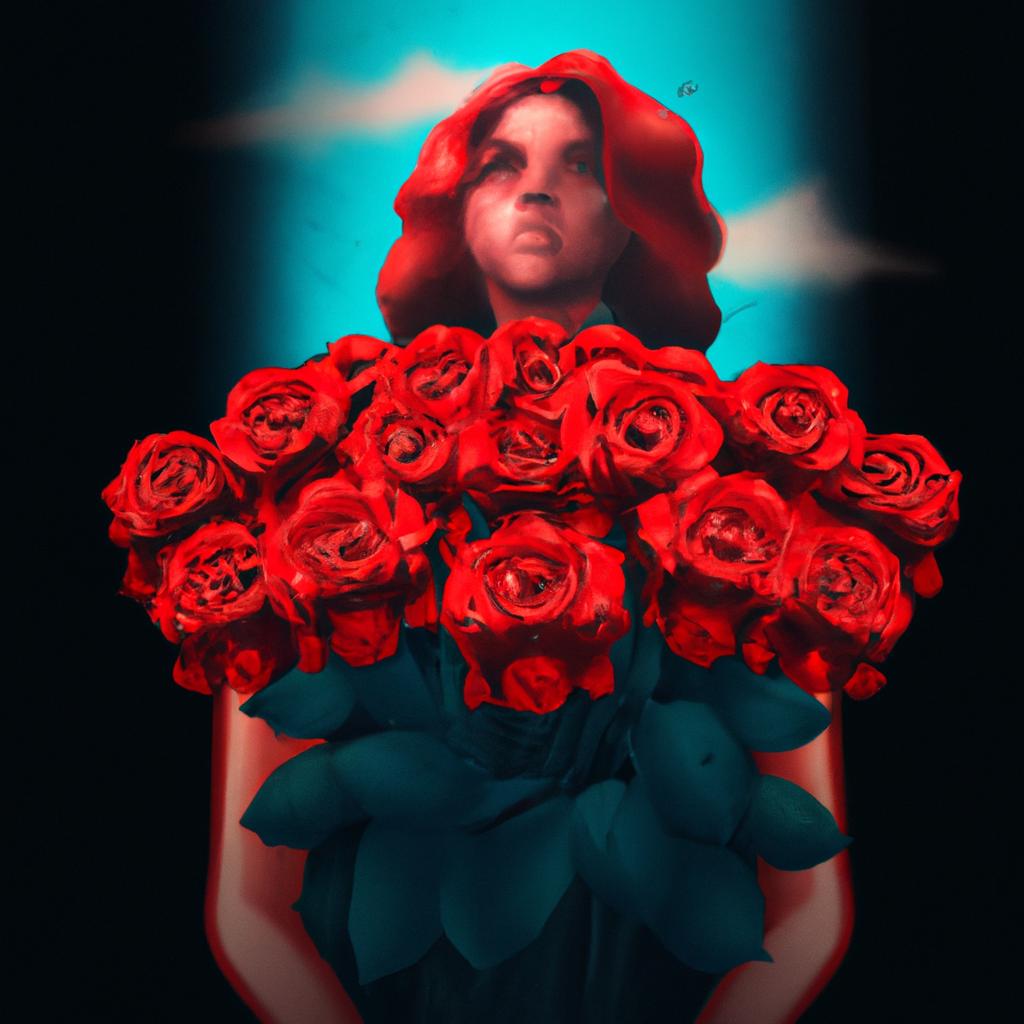 Imagem de capa do post "Significado de Sonhar Com Buque de Rosas Vermelhas: Revelado!" com um desenho digital