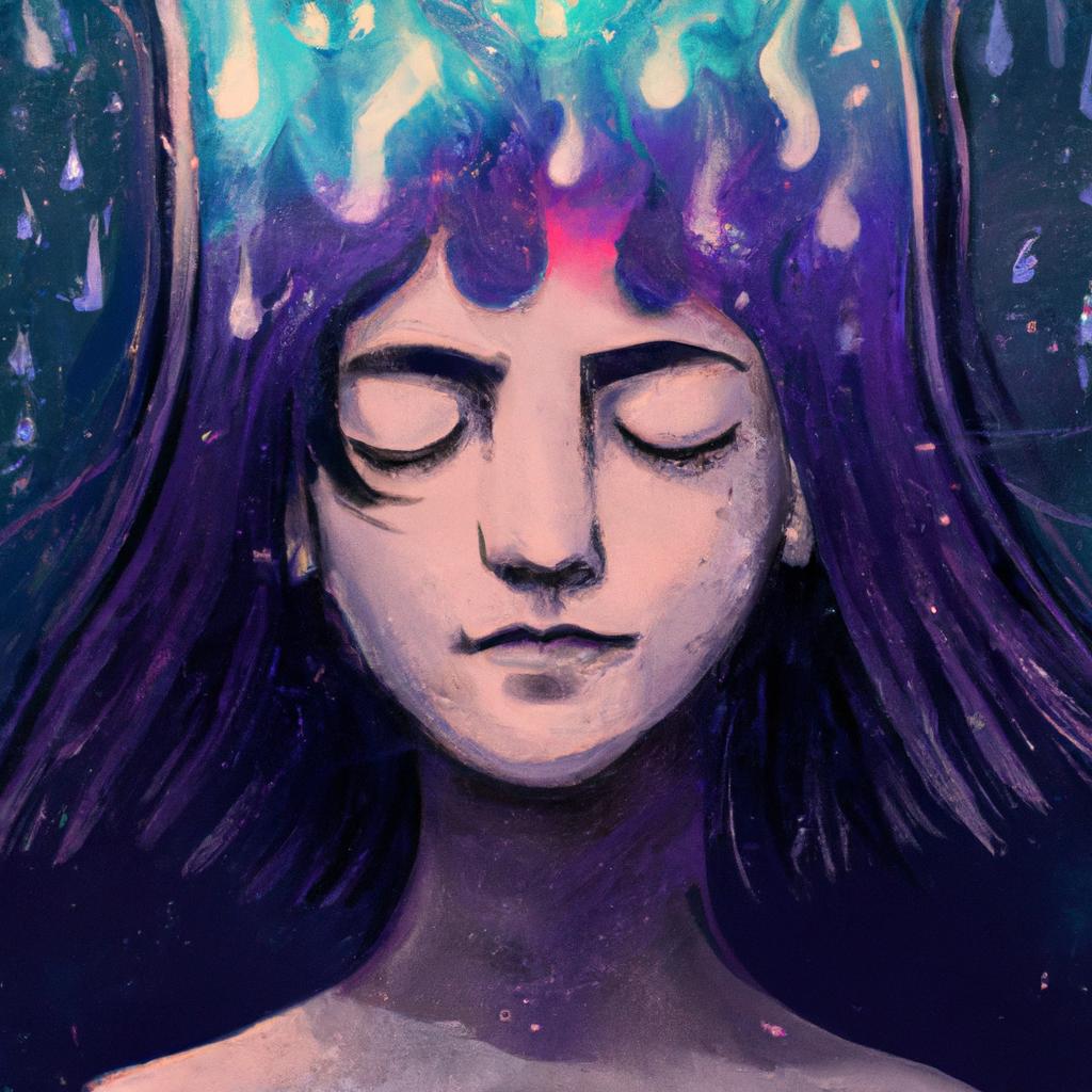 Imagem de capa do post "Descubra o Significado de Sonhar com Cabelo Molhado!" com um desenho digital
