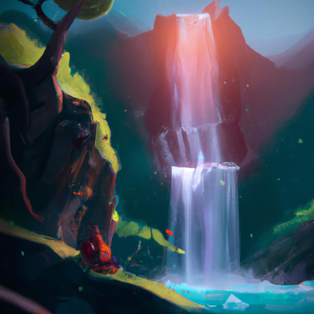 Imagem de capa do post "Cachoeira Simboliza Liberdade: Descubra o Significado de Sonhar com Ela" com um desenho digital