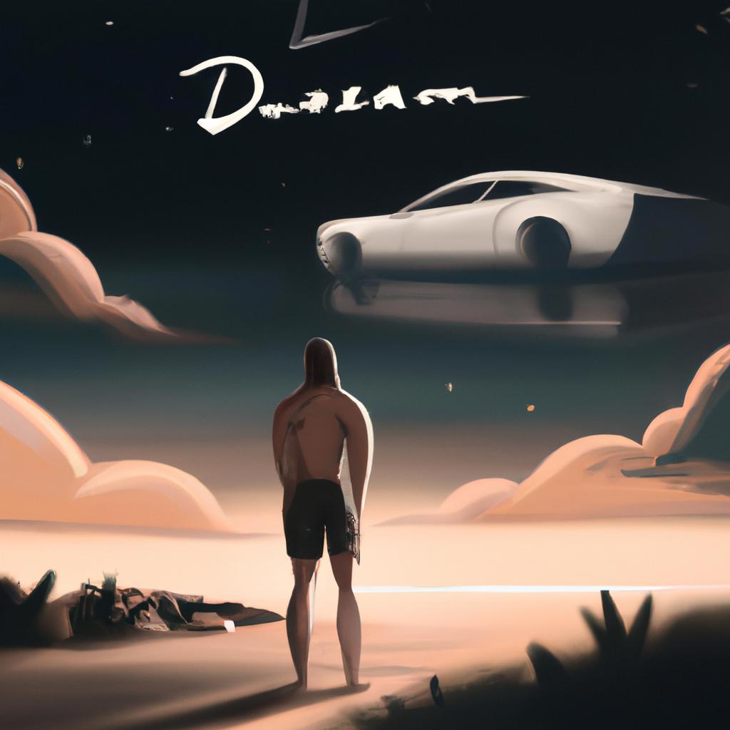 Imagem de capa do post "Descubra o Significado de Sonhar com Carro Novo!" com um desenho digital