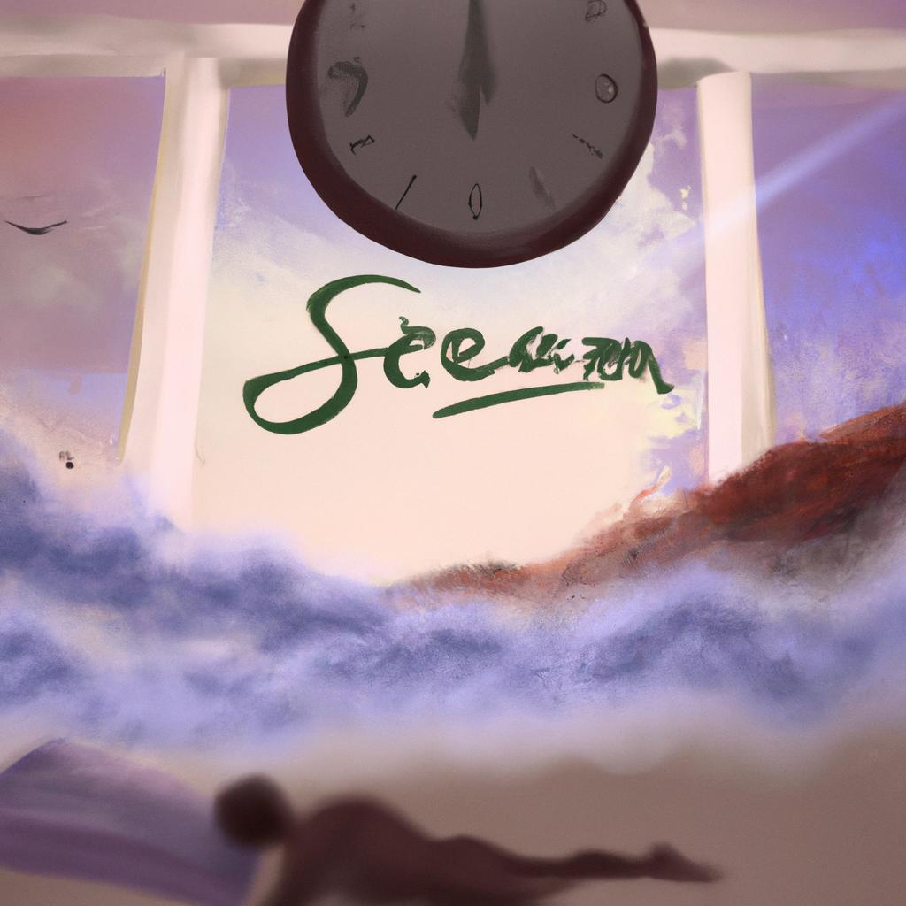 Imagem de capa do post "Descubra o Significado de Sonhar com Hora: Uma Abordagem Inovadora!" com um desenho digital