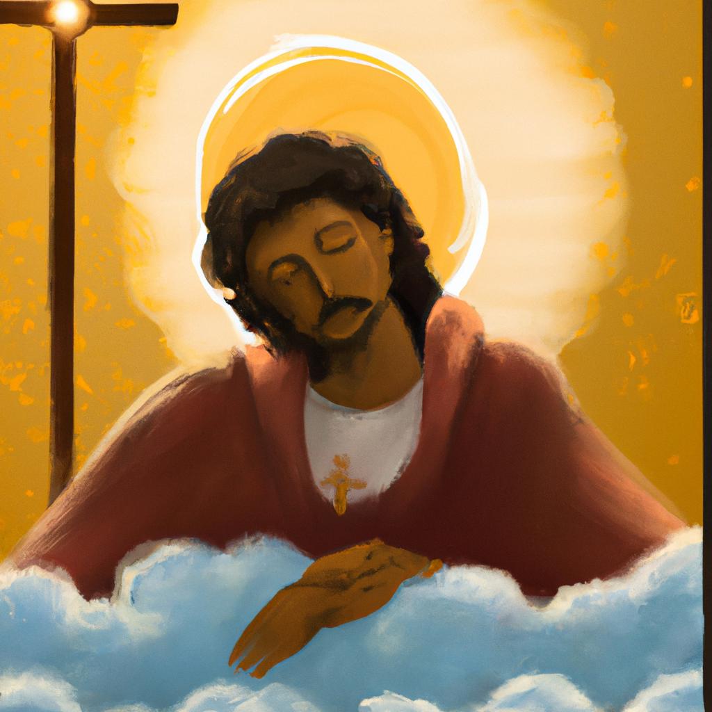 Imagem de capa do post "Descubra o Significado de Sonhar com Santo: Uma Análise Reveladora!" com um desenho digital