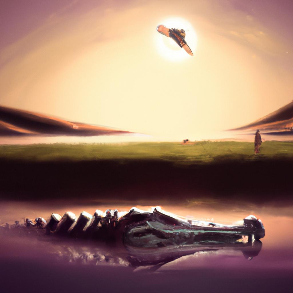 Imagem de capa do post "Descubra o Significado de Sonhar com Jacaré Te Atacando!" com um desenho digital