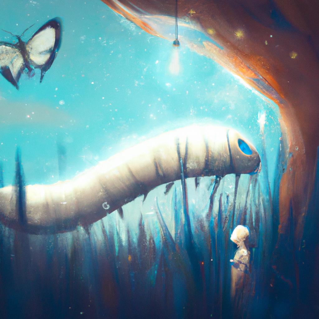 Imagem de capa do post Descubra o Significado de Sonhar com Lagarta Branca! com um desenho digital