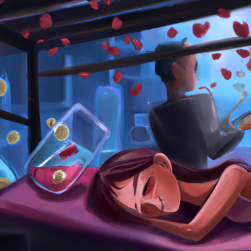 Imagem de capa do post "Sorpreendido: Descubra o Significado de Sonhar com Marido Bêbado!" com um desenho digital