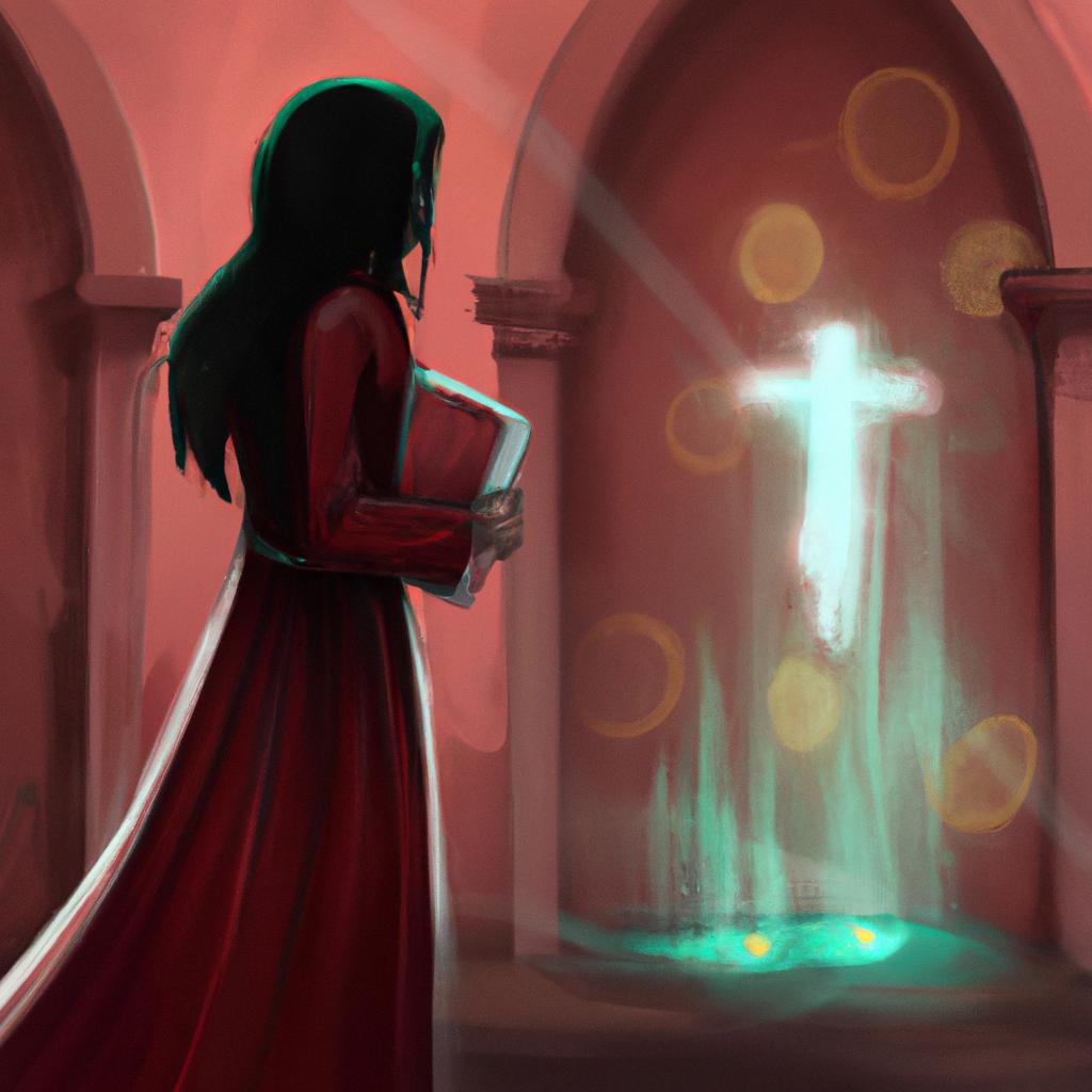 Imagem de capa do post "Descubra o Significado de Sonhar com Missa: Tudo Revelado Aqui!" com um desenho digital