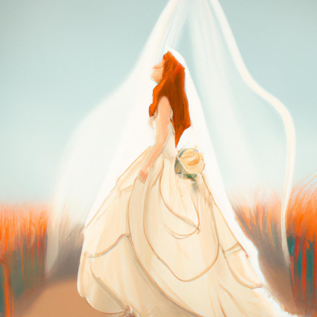 Imagem de capa do post "Descubra o Significado de Sonhar com Noiva: Segredos Revelados!" com um desenho digital