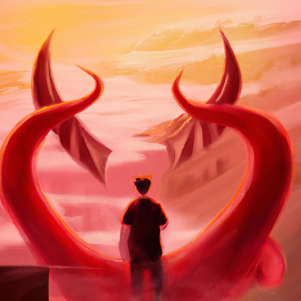 Imagem de capa do post Descubra o Surpreendente Significado de Sonhar com o Diabo! com um desenho digital
