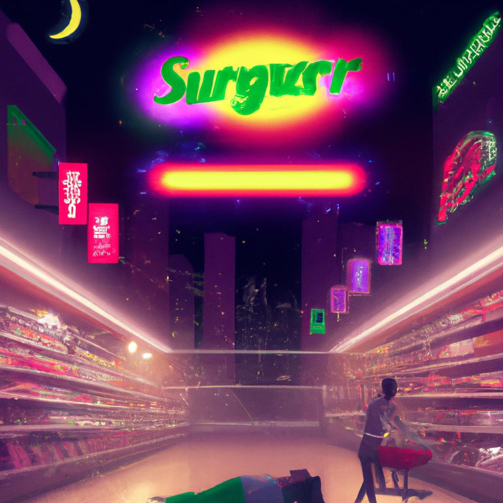 Imagem de capa do post Sonhando com Supermercado: Descubra o Significado! com um desenho digital