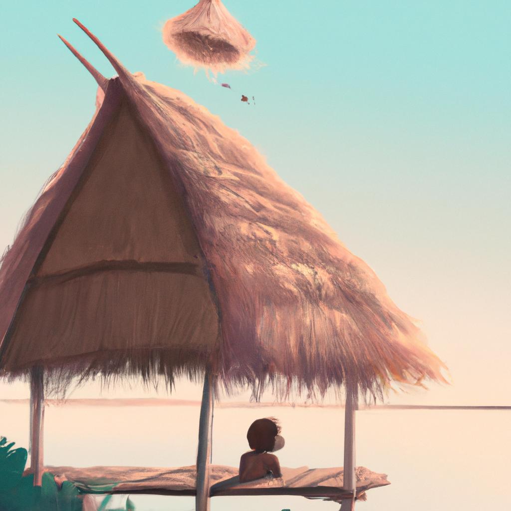 Imagem de capa do post "Descubra o Significado de Sonhar com Telhado de Palha!" com um desenho digital