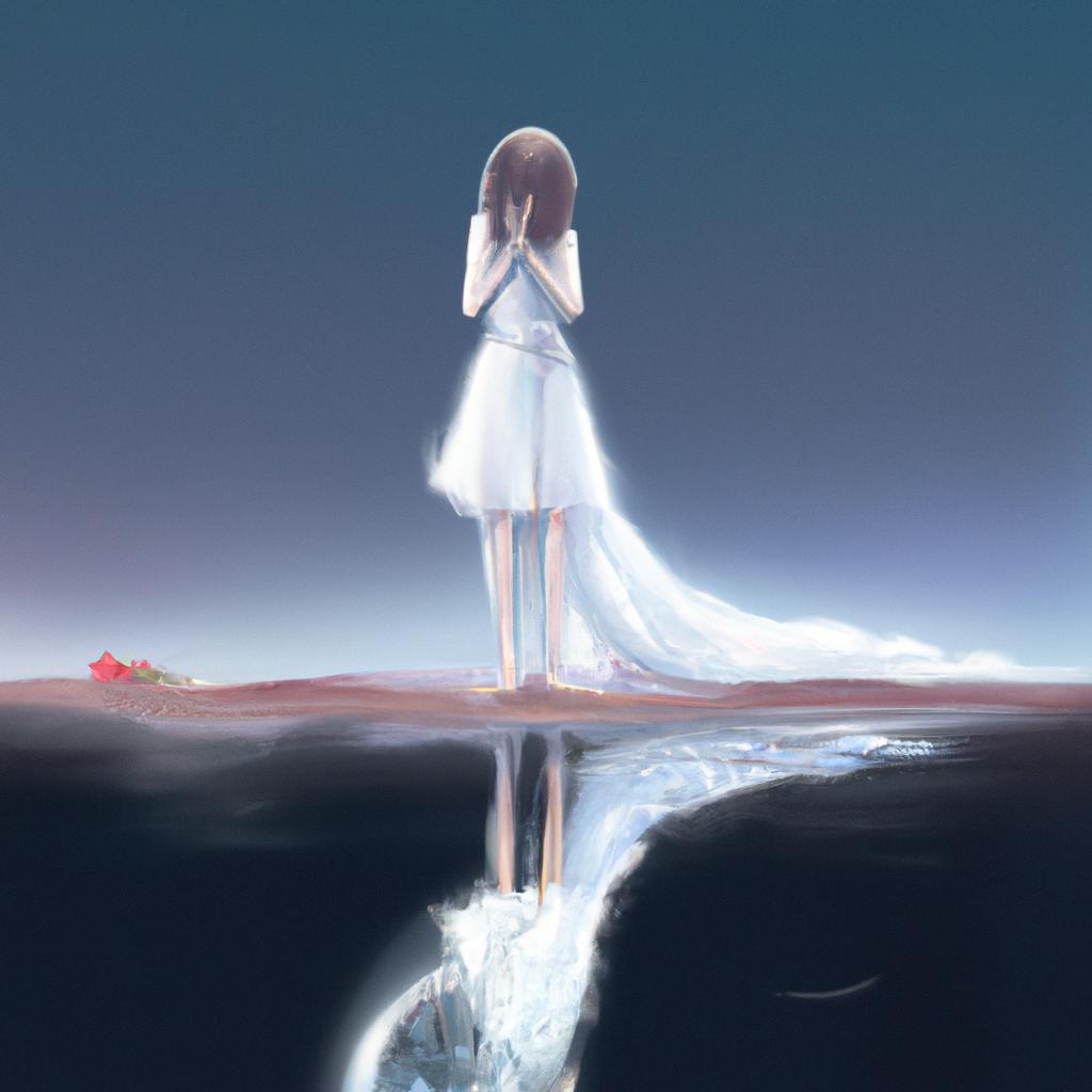 Imagem de capa do post "Descubra o Significado de Sonhar com Vestido Branco!" com um desenho digital