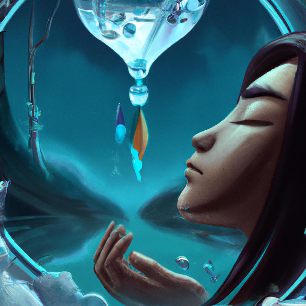 Imagem de capa do post "Descubra o Significado de Sonhos com Água: A Chave para Teu Futuro!" com um desenho digital