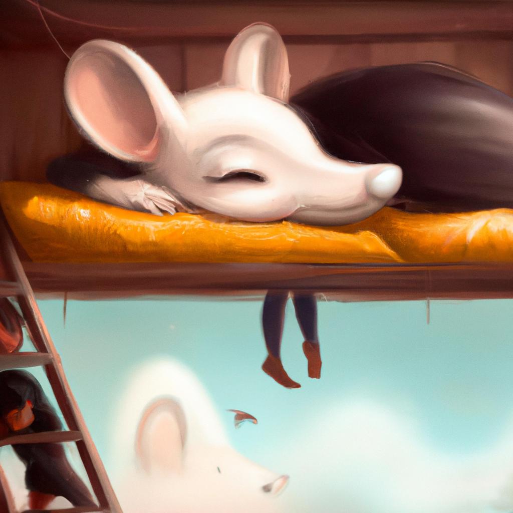 Imagem de capa do post "Descubra o Significado do Sonho com Rato Branco!" com um desenho digital